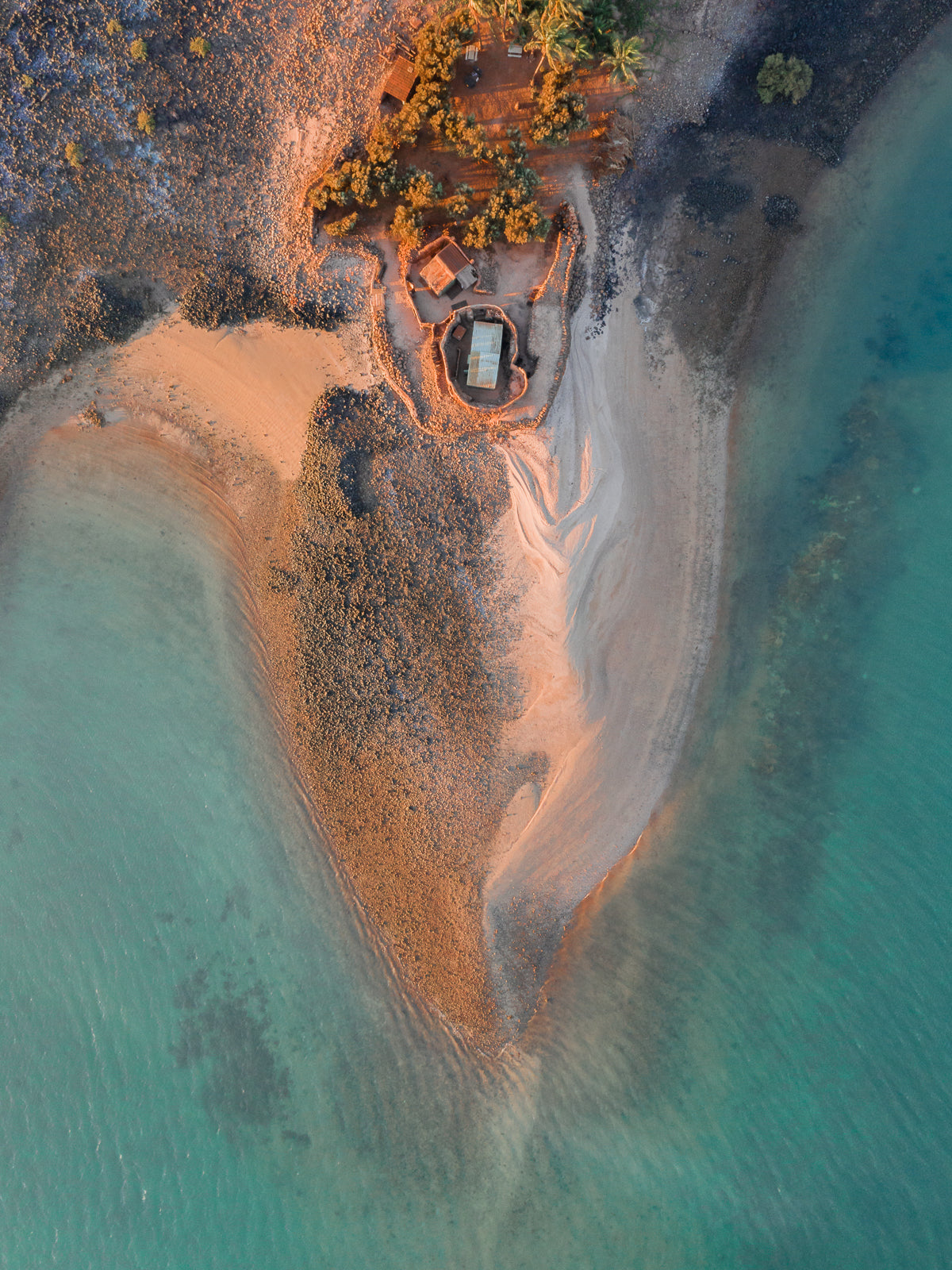 SJ307- Sam's Island. Sams home from above on Tidepole Island, Western Australia
